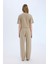 Wide Leg Geniş Paça Eşofman Altı Beli Lastikli Cepli Basic Düz D3759AX25SP 6