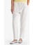 Wide Leg Cep Detaylı Esnek Belli Düz Paça Beyaz Pantolon F0994AX25SM 6