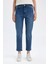 Mary Vintage Straight Fit Yüksek Bel Paça Ucu Kesik Bilek Boy Jean Yıkamalı Pantolon C7366AX24AU 4
