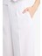Wide Leg Keten Karışımlı Palazzo Pantolon Yüksek Bel Geniş Bol Paça Pensli Cepli A1922AX25SM 6