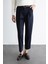 Carrot Fit Kemerli Klasik Pantolon Yüksek Bel Dar Paça Piliseli Basic Düz Kısa Paça D4282AX24AU 4