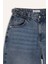 Baggy Fit Yüksek Bel Düz Paça Uzun Jean Pantolon D7963AX25SP 8