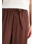 Culotte Esnek Belli Geniş Paça Kuşaklı Krinkıl Viskon Kapri Pantolon C9565AX25SM 6