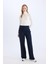 Wide Leg Yüksek Bel Standart Boy Kumaş Pantolon C6402AX25SP 5