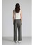 Wide Leg Pensli Klasik Palazzo Pantolon Geniş Bol Paça Basic Düz Uzun Boy Yüksek Bel Cepli 7