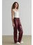Jogger Cepli Yüksek Bel Standart Paça Suni Deri Pantolon V8072AZ24WN 2