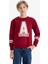 Erkek Çocuk Bisiklet Yaka Baskılı Sweatshirt D4342A824WN 1