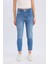 Lina Comfort Mom Yüksek Bel Bilek Boy Jean Yıkamalı Pantolon E3439AXNS 4