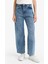 Barrel Fit Normal Bel Bilek Boy Jean Yıkamalı Pantolon F6102AX25HS 4