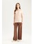 Regular Fit Cepli Krep Geniş Paça Palazzo Pantolon E5759AX25SP 4