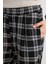 Wide Leg Kumaş Pijama Pantolon Geniş Bol Paça Kareli Normal Bel Lastikli Cepli D9548AX24WN 5