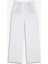Wide Leg Çift Cepli Yüksek Bel Geniş Paça Beyaz Palazzo Pantolon F2662AX25SM 8