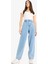 Carrot Fit Beli Lastikli Bilek Boy Jean Yıkamalı Pantolon E1686AX25SM 1