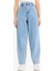 Carrot Fit Beli Lastikli Bilek Boy Jean Yıkamalı Pantolon E1686AX25SM 4