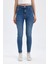 Skinny Fit Yüksek Bel Bilek Boy Jean Pantolon C7611AX24WN 4