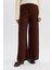 Relax Fit Triko Pantolon Geniş Bol Paça Basic Düz Beli Lastikli E2940AX24WN 3