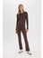 Coool Flare Fit Esnek Belli İspanyol Paça Ribana Pantolon E0628AX25SP 1