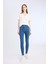 Jegging Yüksek Bel Bilek Boy Dar Paça Basic Düz Jean Pantolon B7498AX24AU 4