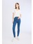 Jegging Yüksek Bel Bilek Boy Dar Paça Basic Düz Jean Pantolon B7498AX24AU 5