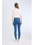Jegging Yüksek Bel Bilek Boy Dar Paça Basic Düz Jean Pantolon B7498AX24AU 8