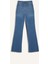 Slim Flare Yüksek Bel Düz Paça Uzun Jean Pantolon D7974AX25SP 8
