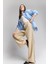 Wide Leg Kumaş Palazzo Pantolon Fermuarlı Normal Bel Standart Boy Geniş Bol Paça E7275AX25SP 2