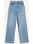 Straight Wide Yüksek Bel Uzun Jean Yıkamalı Pantolon E3190AX25SP 6