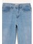 Straight Wide Yüksek Bel Uzun Jean Yıkamalı Pantolon E3190AX25SP 7