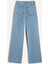 Straight Wide Yüksek Bel Uzun Jean Yıkamalı Pantolon E3190AX25SP 8