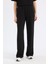 Wide Leg Geniş Paça Eşofman Altı Beli Lastikli Cepli Basic Düz 5