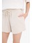 Relax Fit Esnek Belli Bağcıklı Bermuda Şort F3470AX25SM 5
