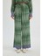 Wide Leg Maroken Kumaş Pantolon Geniş Bol Paça Desenli Yüksek Bel Uzun Boy C6194AX24SM 4