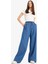 Pull On Wide Leg Yüksek Bel Uzun Tensel Yıkamalı Pantolon D8243AX25SM 2