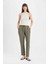 Jogger Pantolon Lastikli Bel Bağcıklı Basic Düz Paça D2573AX24AU 1