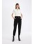 Paperbag Gabardin Kumaş Pantolon Yüksek Bel Cepli Basic Düz Standart Paça S2790AZ24WN 2