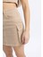 Coool Kargo Fit Gabardin Yıkamalı Soluk Efektli Mini Etek C4456AX24SP 8