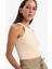 Fitted Halter Yaka Fitilli Kaşkorse Atlet U0357AZ25SM 3