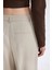Klasik Kumaş Pantolon Wide Leg Geniş Bol Paça Fleto Cepli Yüksek Bel Standart Boy Basic Düz D8150AX24AU 6