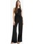 Wide Leg Çift Cepli Beli Lastikli Standart Boy Keten Karışımlı Siyah Pantolon E1981AX25SM 3