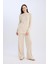 Triko Pantolon Regular Fit Basic Düz Beli Lastikli Düz Paça D6912AX24WN 3