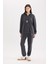Standart Fit Polar Eşofman Altı Beli Bağcıklı Lastikli Paça Cepli Baskılı Uzun Boy Y2650AZ24WN 1
