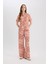 Regular Fit Geniş Bol Paça Desenli Pantolon D4631AX25SP 2