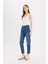Lina Comfort Mom Normal Bel Düz Paça Jean Kar Yıkamalı Pantolon D8179AX25SP 2