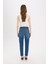 Lina Comfort Mom Normal Bel Düz Paça Jean Kar Yıkamalı Pantolon D8179AX25SP 6