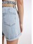 Paperbag Yüksek Bel Katlamalı Paça Jean Şort C0694AX24SM 7