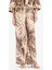 Wide Leg Desenli Modal Kumaş Palazzo Pantolon Yüksek Bel Düz Geniş Paça E8599AX25SM 7