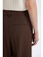 Klasik Kumaş Pantolon Wide Leg Geniş Bol Paça Fleto Cepli Yüksek Bel Standart Boy Basic Düz D8150AX24AU 6