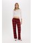 Coool Wide Leg Kareli Kumaş Pijama Pantolon Geniş Bol Paça Beli Cepli Lastikli Normal Bel D9547AX25SP 2