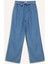 Wide Leg Yüksek Bel Kuşaklı Geniş Paça Uzun Jean Pantolon D2433AX24SM 7