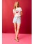 Mom Fit Yüksek Bel Paça Ucu Kesik Jean Şort C0680AX24HS 2